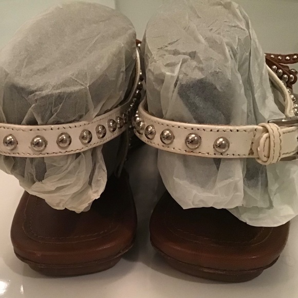 Prada leather stud sandals - Picture 4 of 5